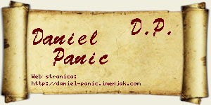 Daniel Panić vizit kartica